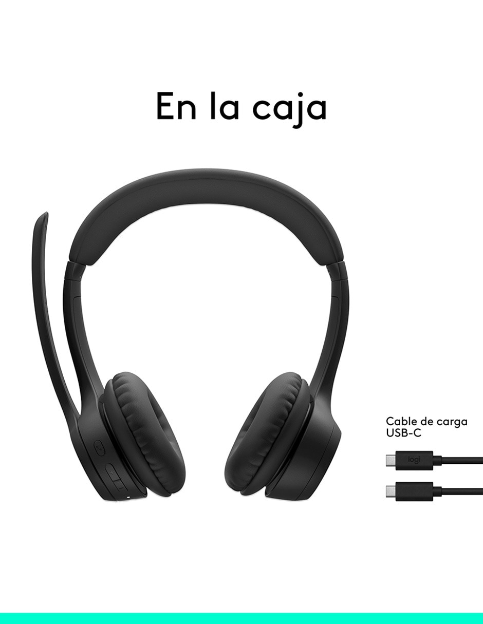 AUDÍFONOS ON-EAR LOGITECH ZONE , NEGRO