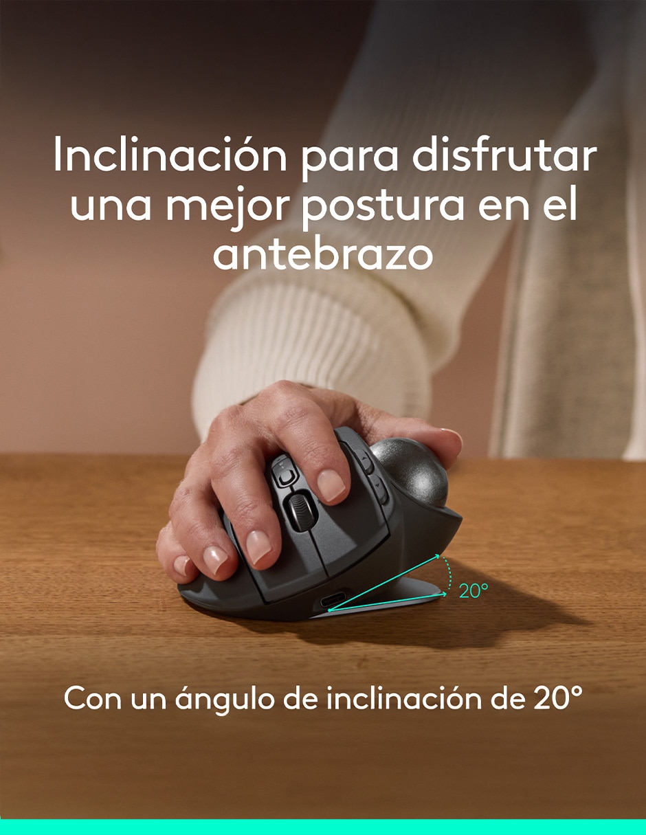 Mouse Gamer Inalámbrico mx ergo s 910-007261 3
