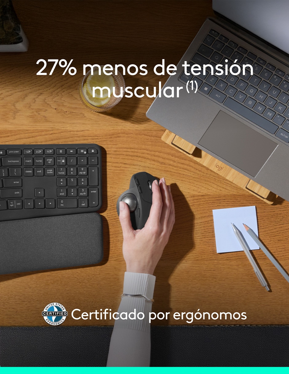 Mouse Gamer Inalámbrico mx ergo s 910-007261 4