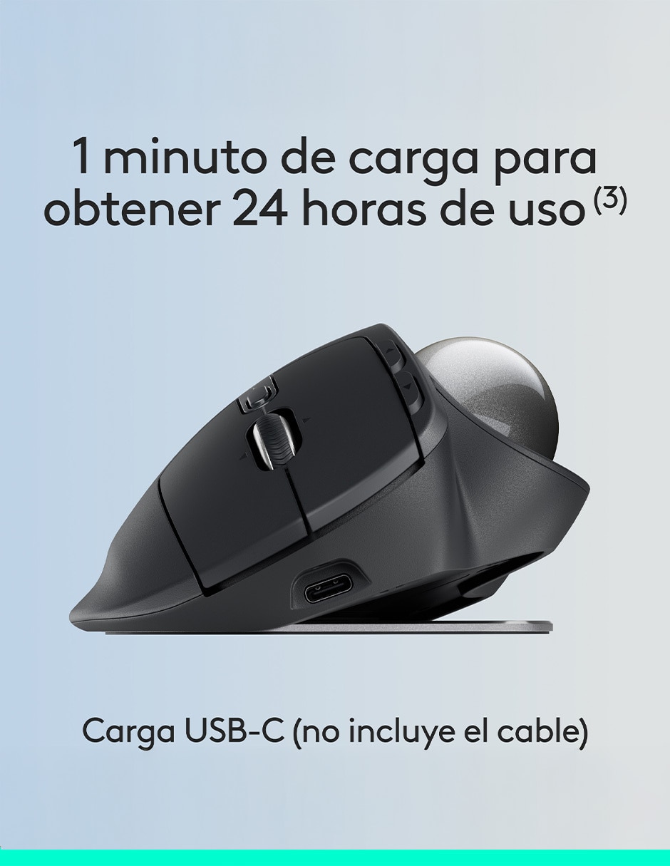 Mouse Gamer Inalámbrico mx ergo s 910-007261 8