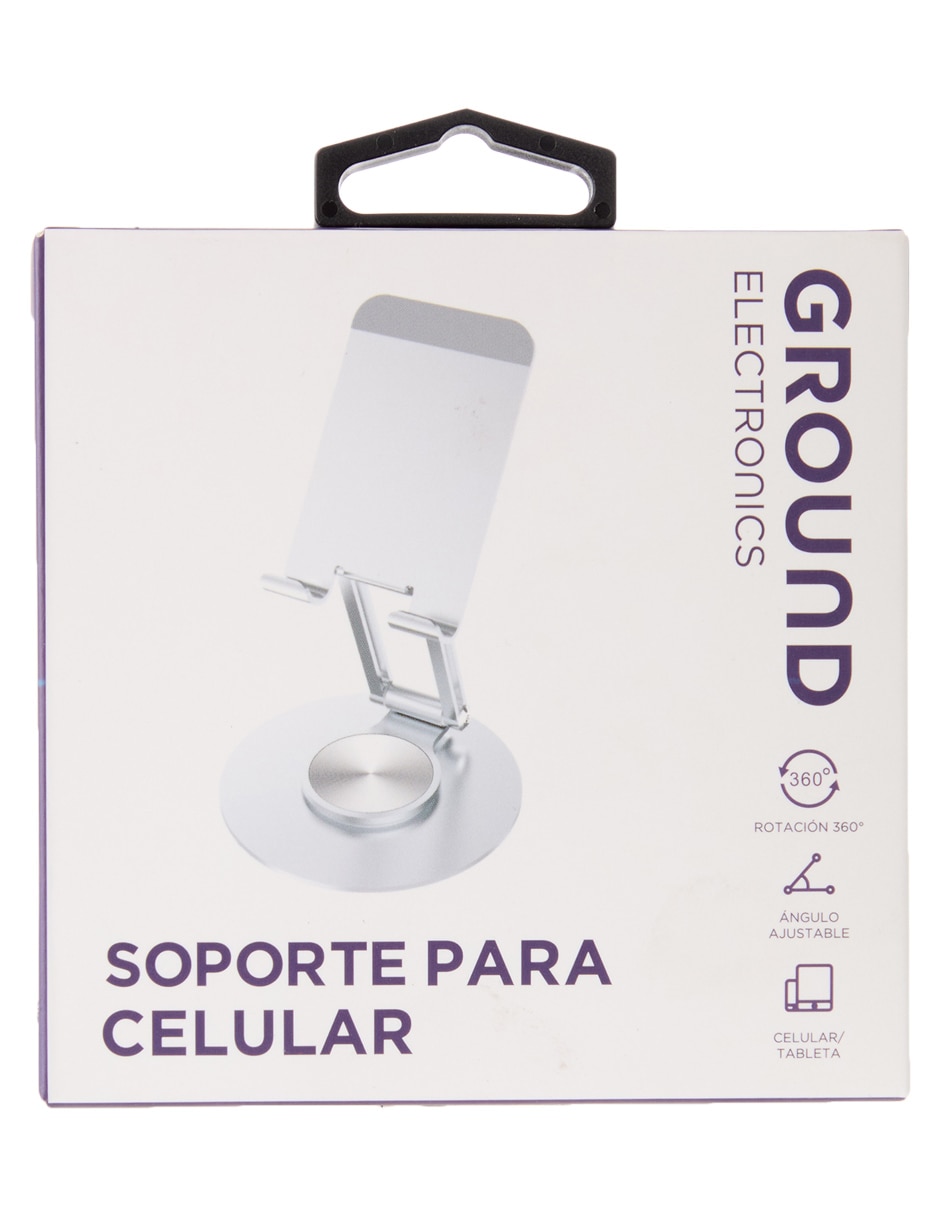 SOPORTE P/CELULAR, SIN TAMAÑO, PLATEADO
