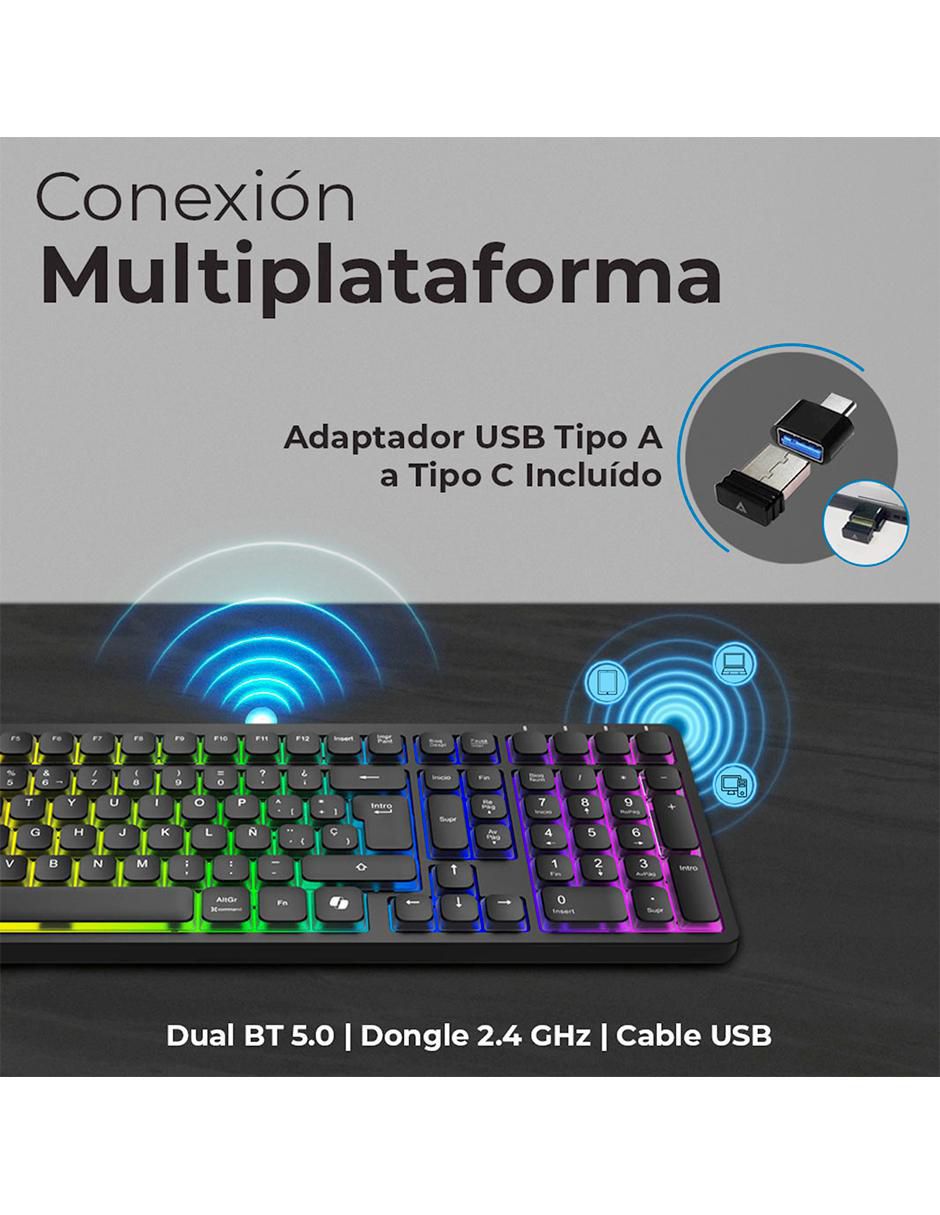 Teclado inalámbrica acteck techno pro ti790
