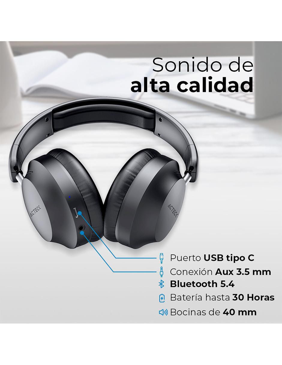 Audífonos over-ear acteck triton pro hp636 inalámbrica "con (si aplica)" sí nuevo
