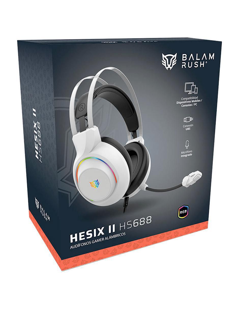 Audífonos gamer Over-Ear Hesix Ii Hs688 alámbricos 5