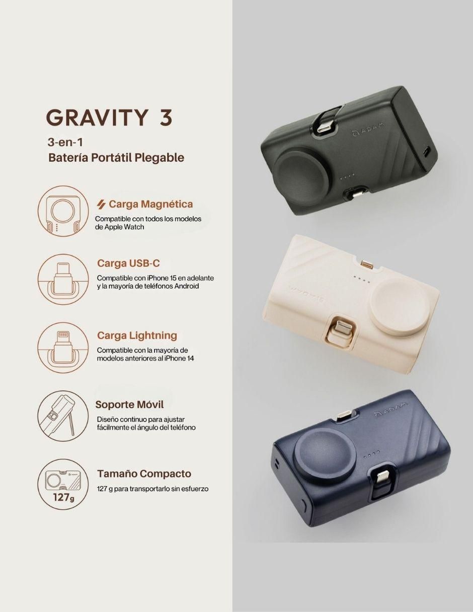 Batería portátil 5000 mAh APBADGV3WH 3