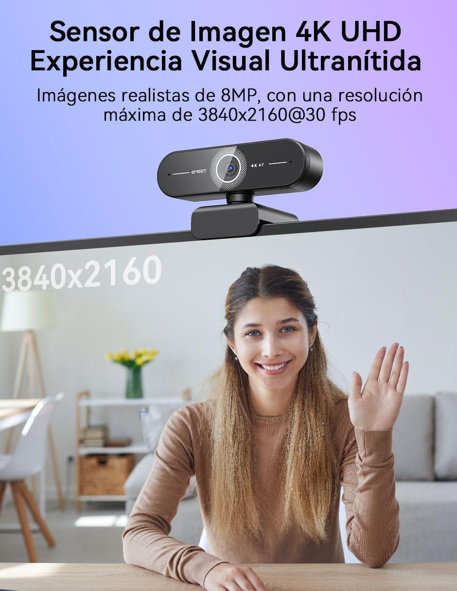Webcam de 3840 Px X 2160 Px Smartcam C60E 4k 2