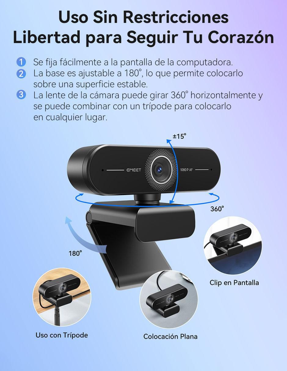 Webcam de 3840 Px X 2160 Px Smartcam C60E 4k 7