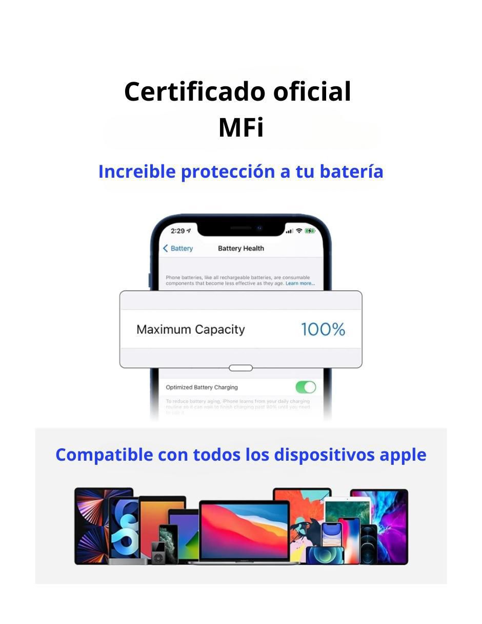 Cable USB A a tipo lightning de 3 m 4