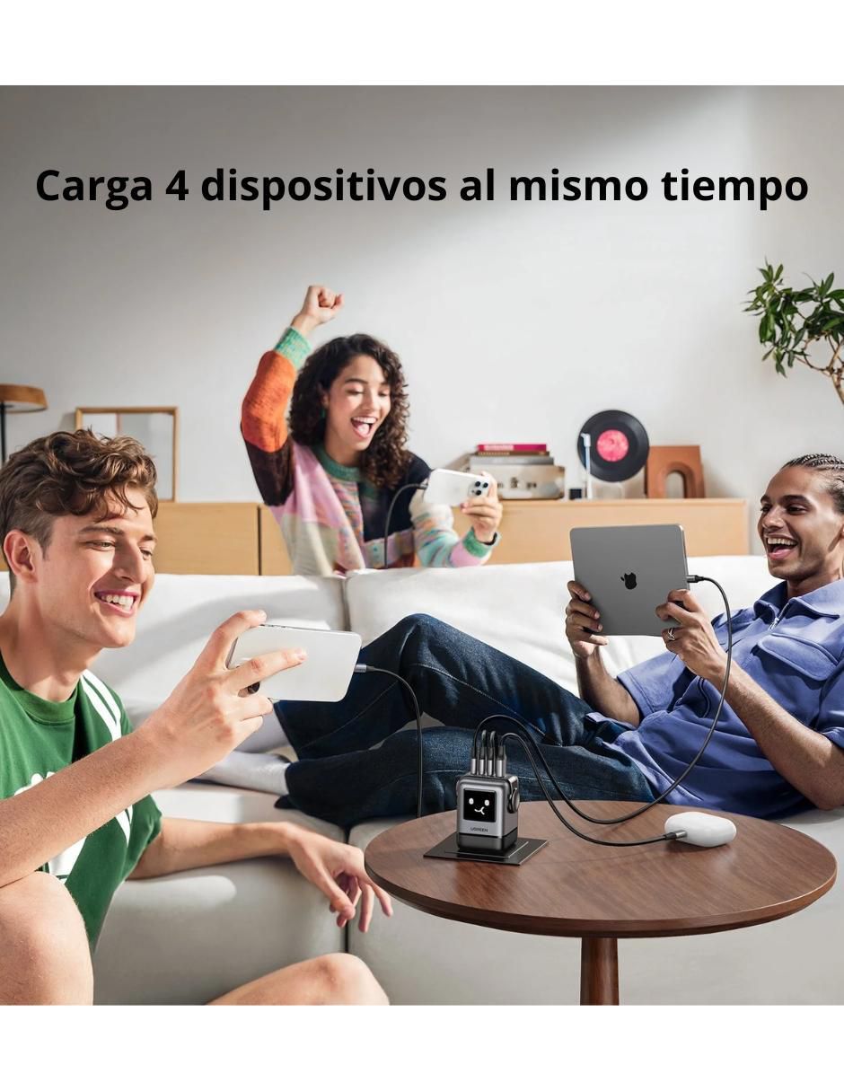 Cargador pared USB + USB tipo C 4