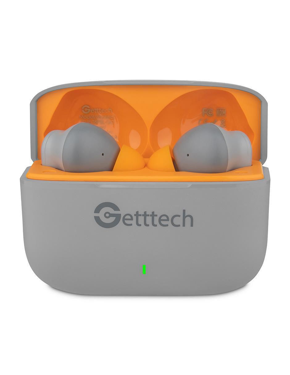 Audífonos in-ear Getttech Earbud Gue-t8pbl táctil inalámbricos con cancelación de ruido