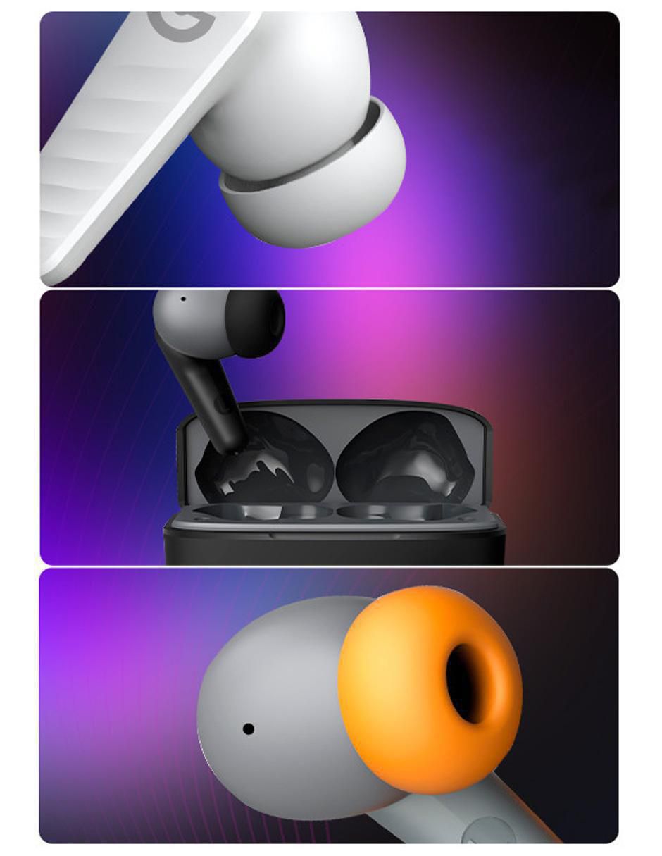 Audífonos in-ear Getttech Earbud Gue-t8pbl táctil inalámbricos con cancelación de ruido