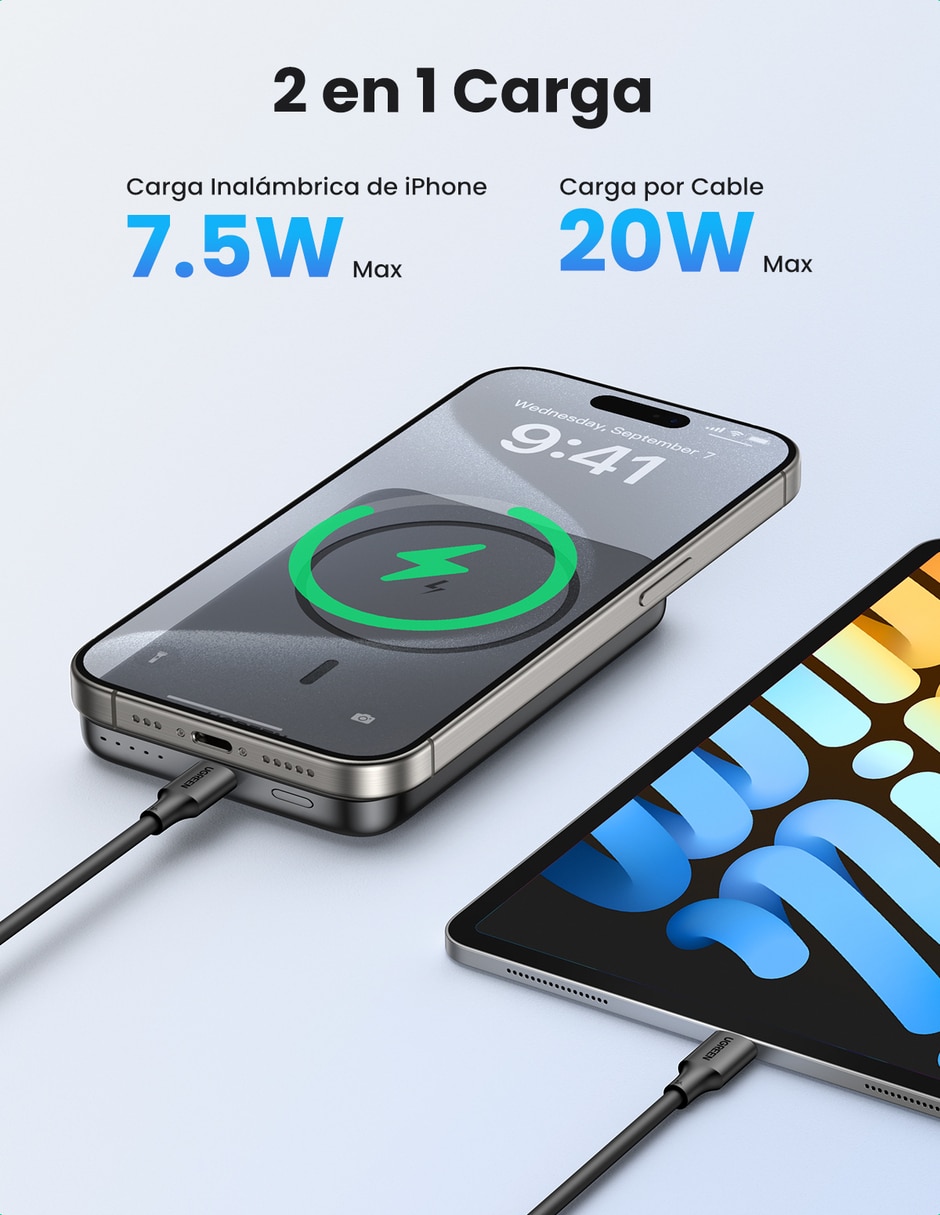 BATERÍAS UGREEN 10 MAH, GRIS