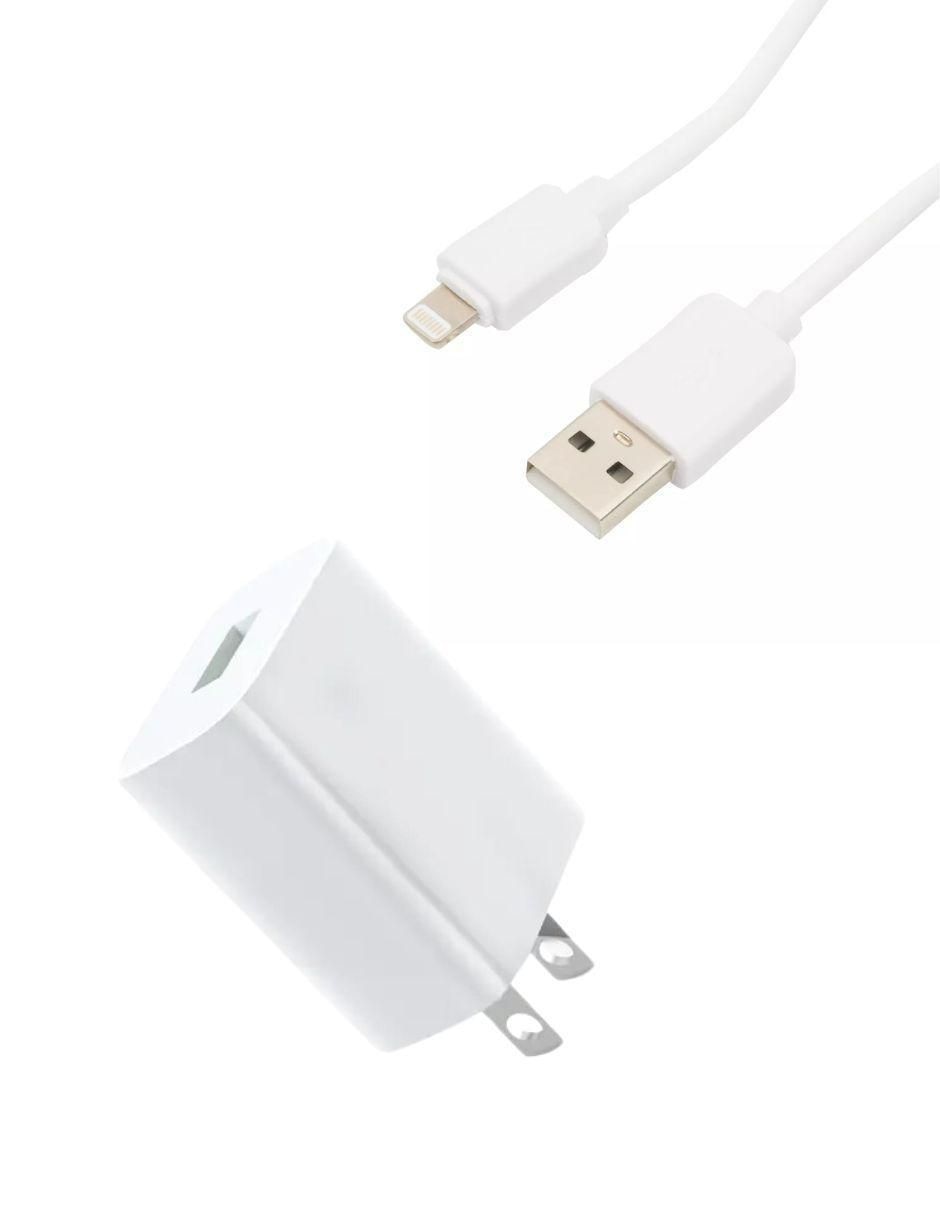 Cargador pared Lightning + USB
