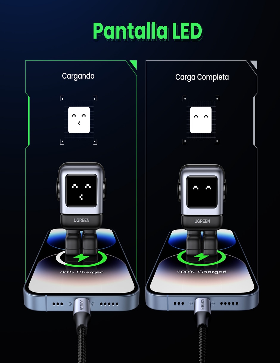 Cargador pared 15570 USB + USB tipo C 2