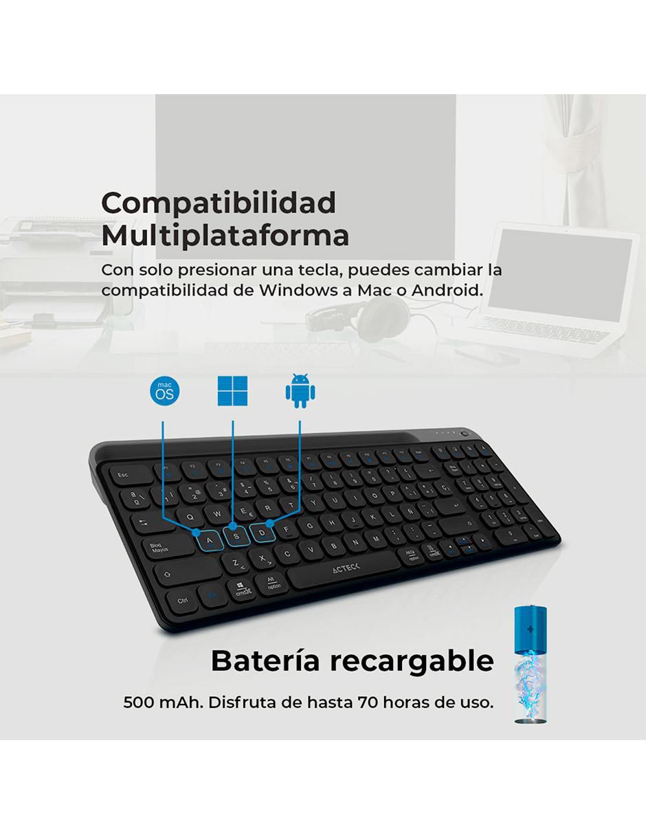 Teclado inalámbrica acteck inspire trek ti747