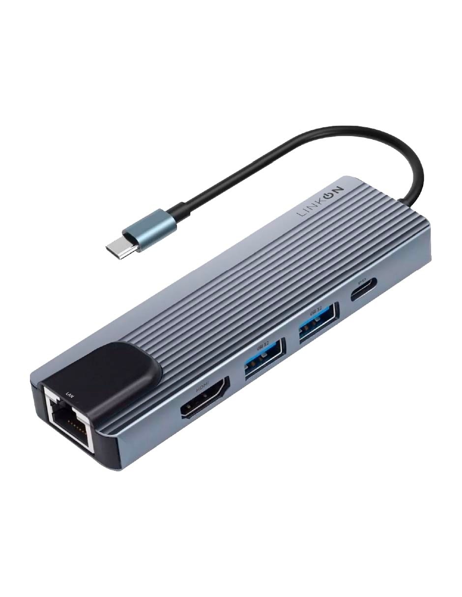 Hub USB 5 en 1 de 5 contactos