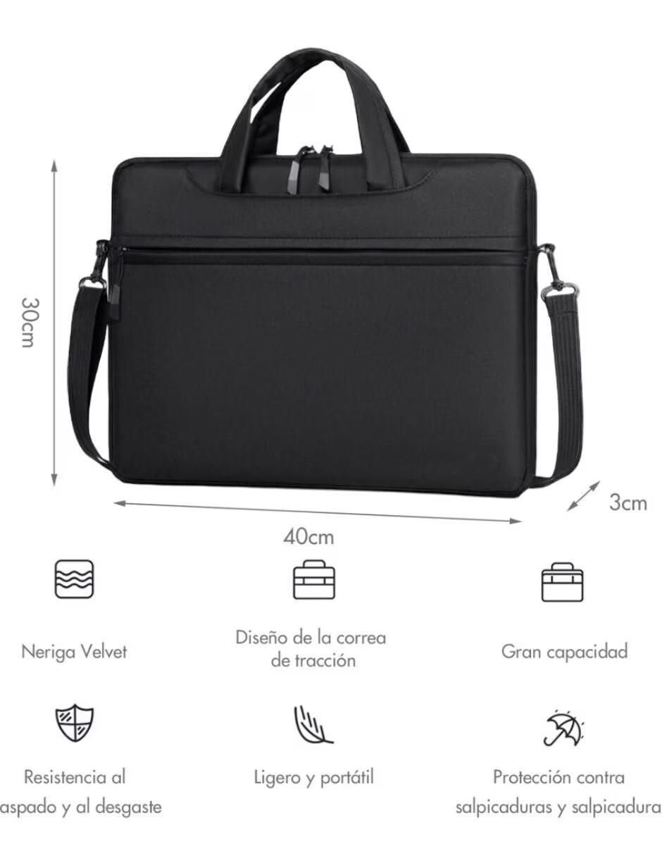 Maletín con compartimiento para laptop 9 pulgadas y celular 3