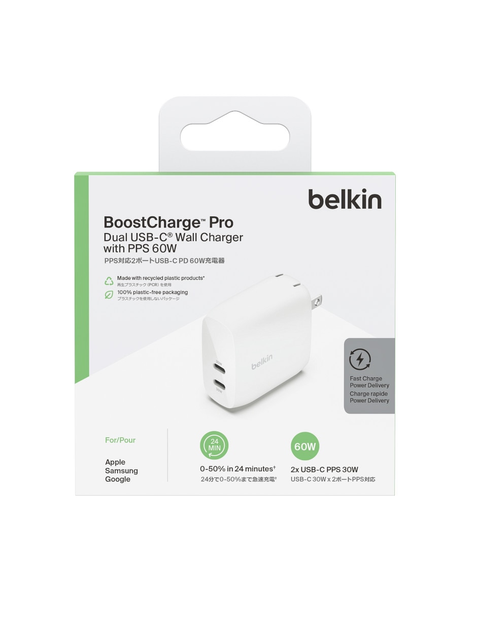 Cargador pared USB tipo C BoostCharge con PPS 2