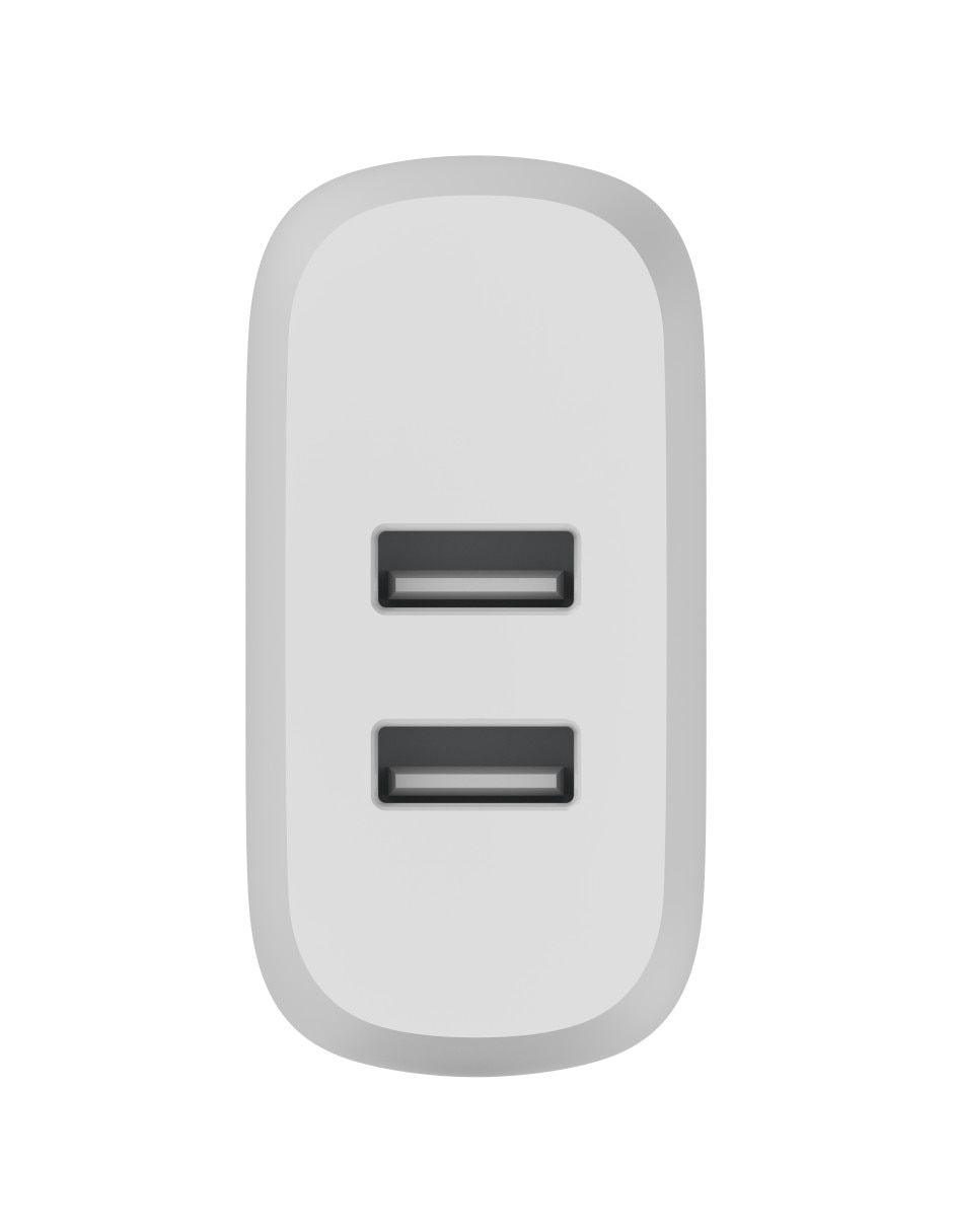 CARGADOR PARED BELKIN 24W, PLATEADO