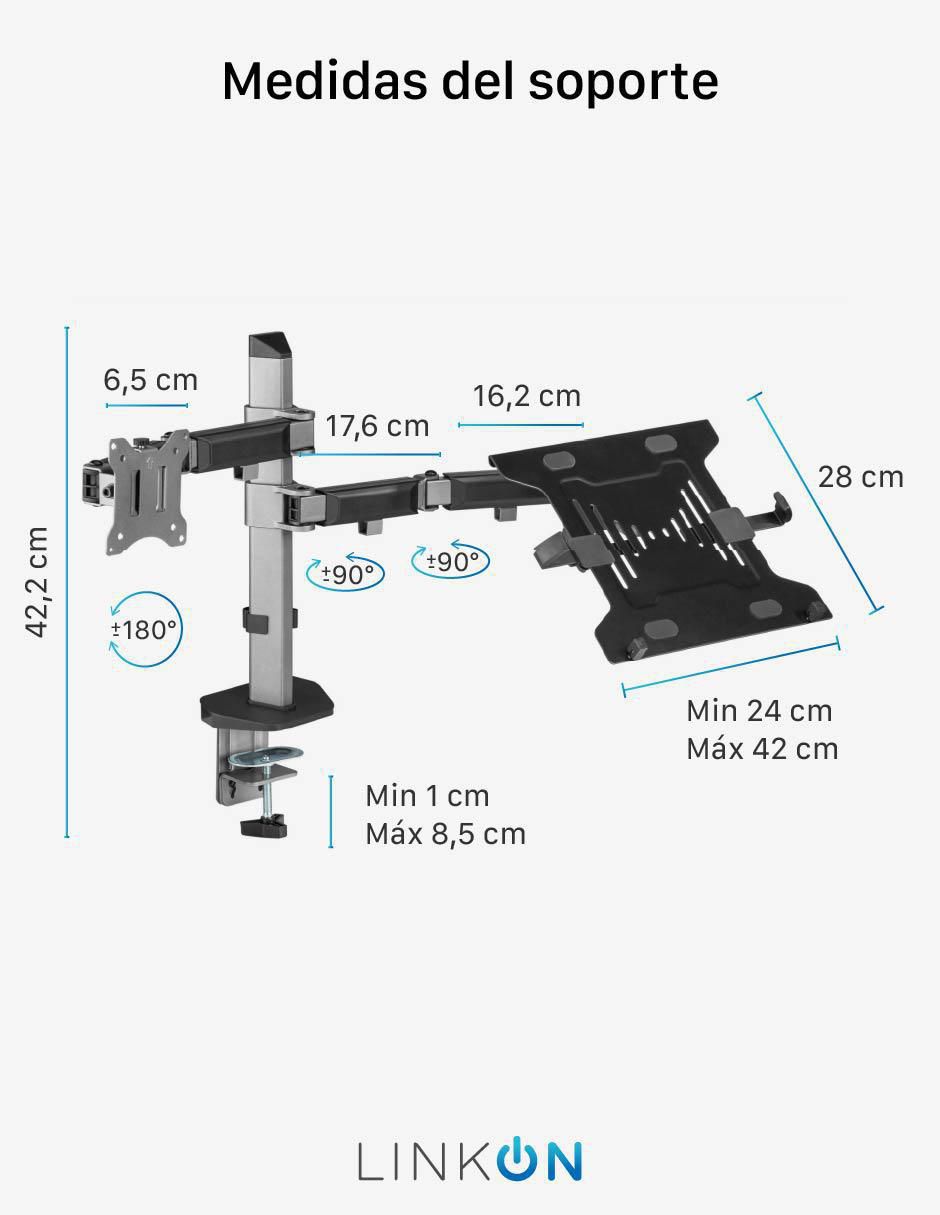 Soporte para monitor de escritorio 6