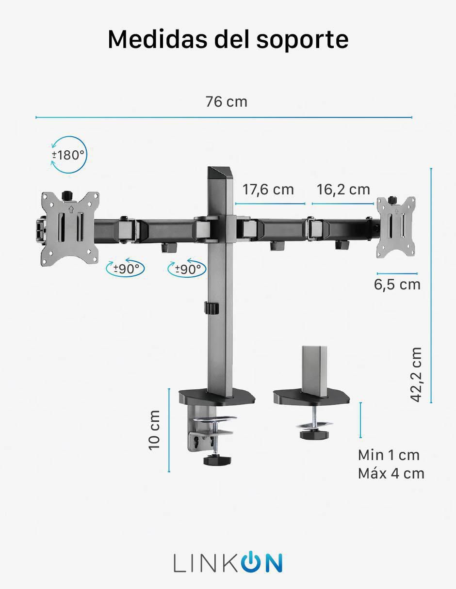 Soporte para monitor de escritorio 6