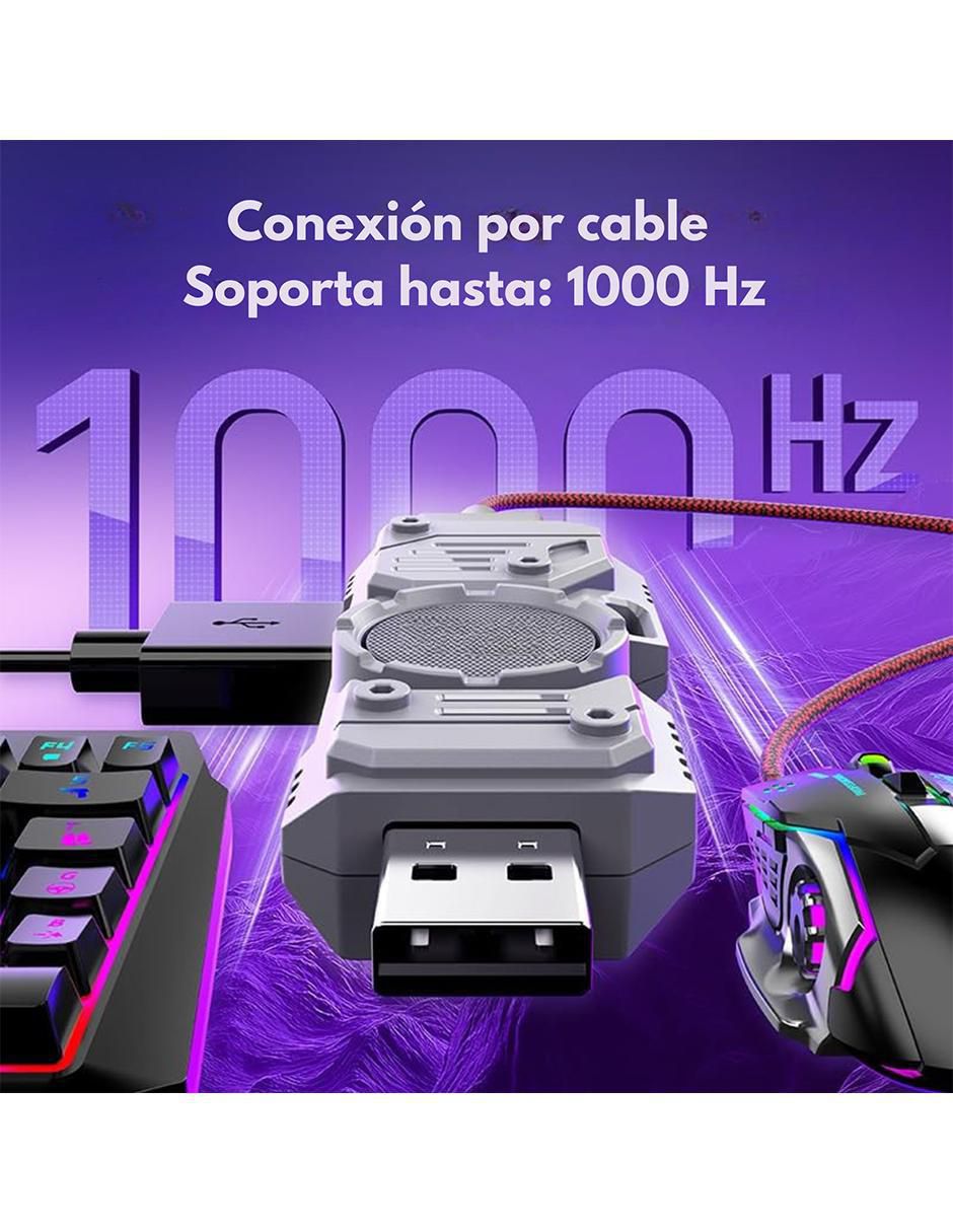 Kit teclado gamer Qwert Inglés 4