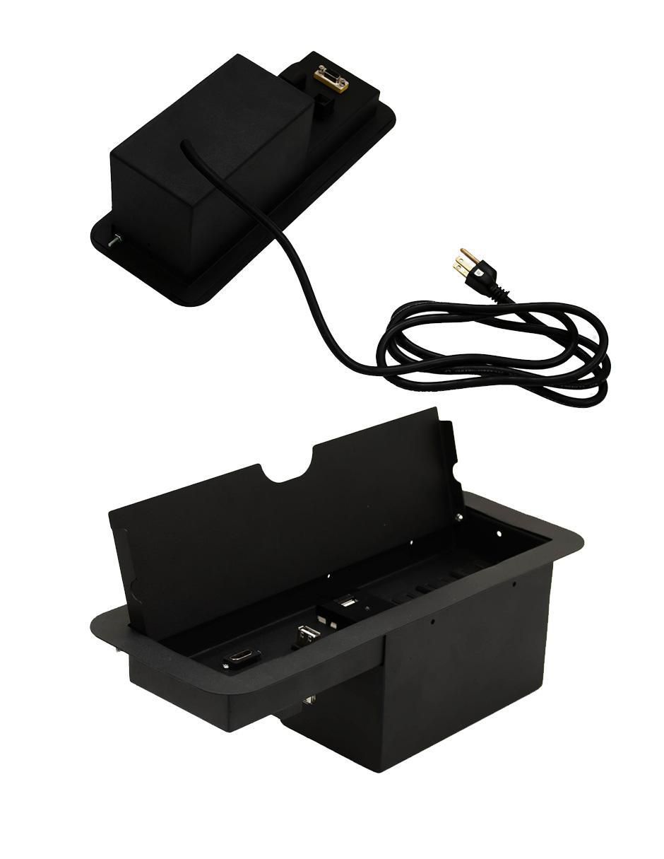 Multicontacto de 3 salidas y 2 puertos Usb