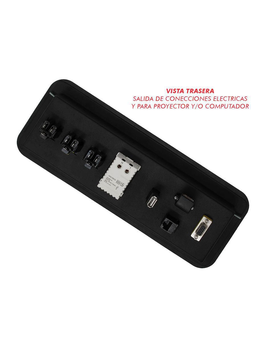 Multicontacto de 3 salidas y 2 puertos Usb 2