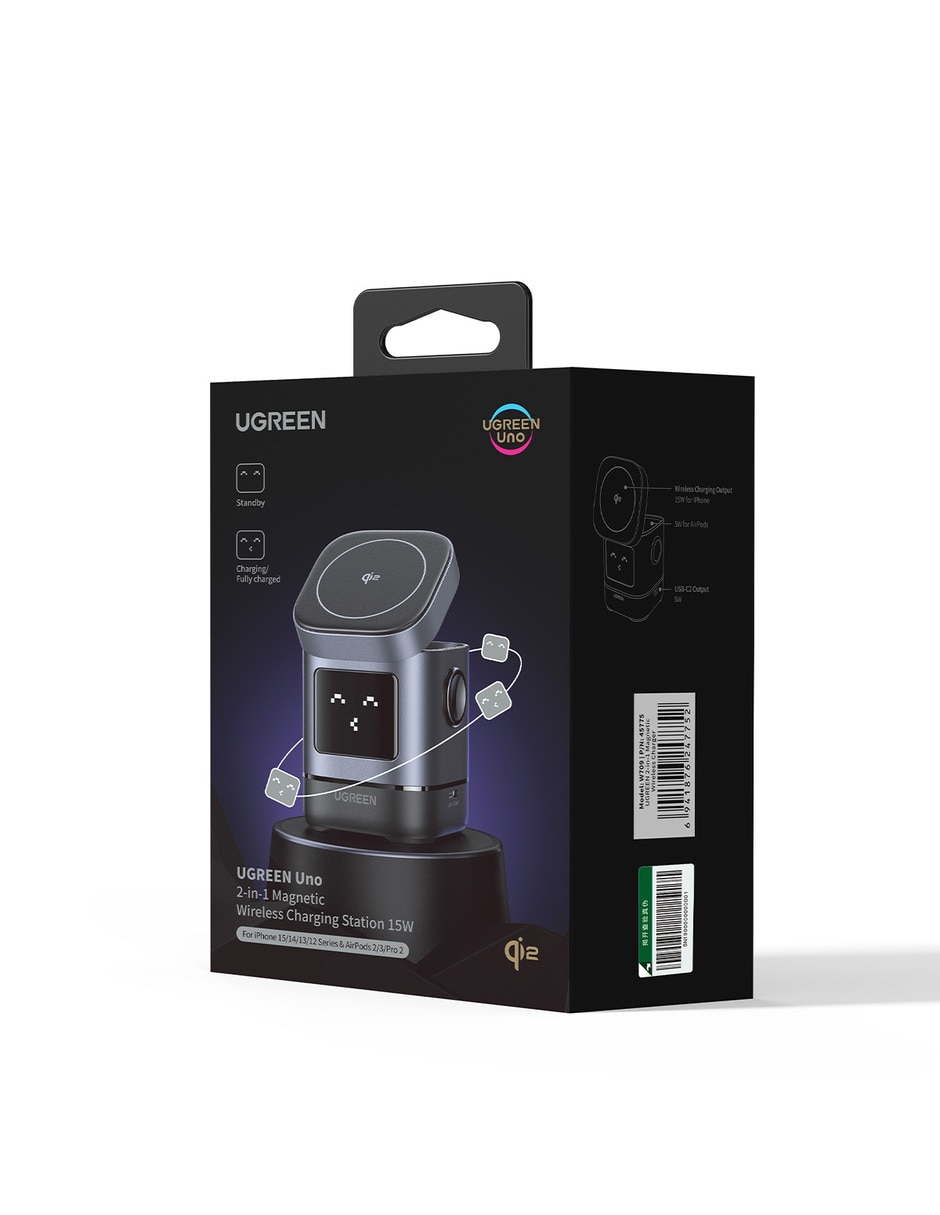 Cargador inalámbrico 45775 USB tipo C 3