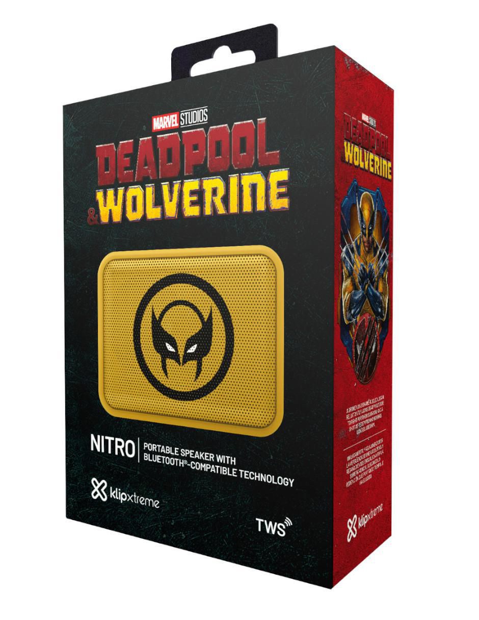 Bocina Klip Xtreme Deadpool Wolverine inalámbrica