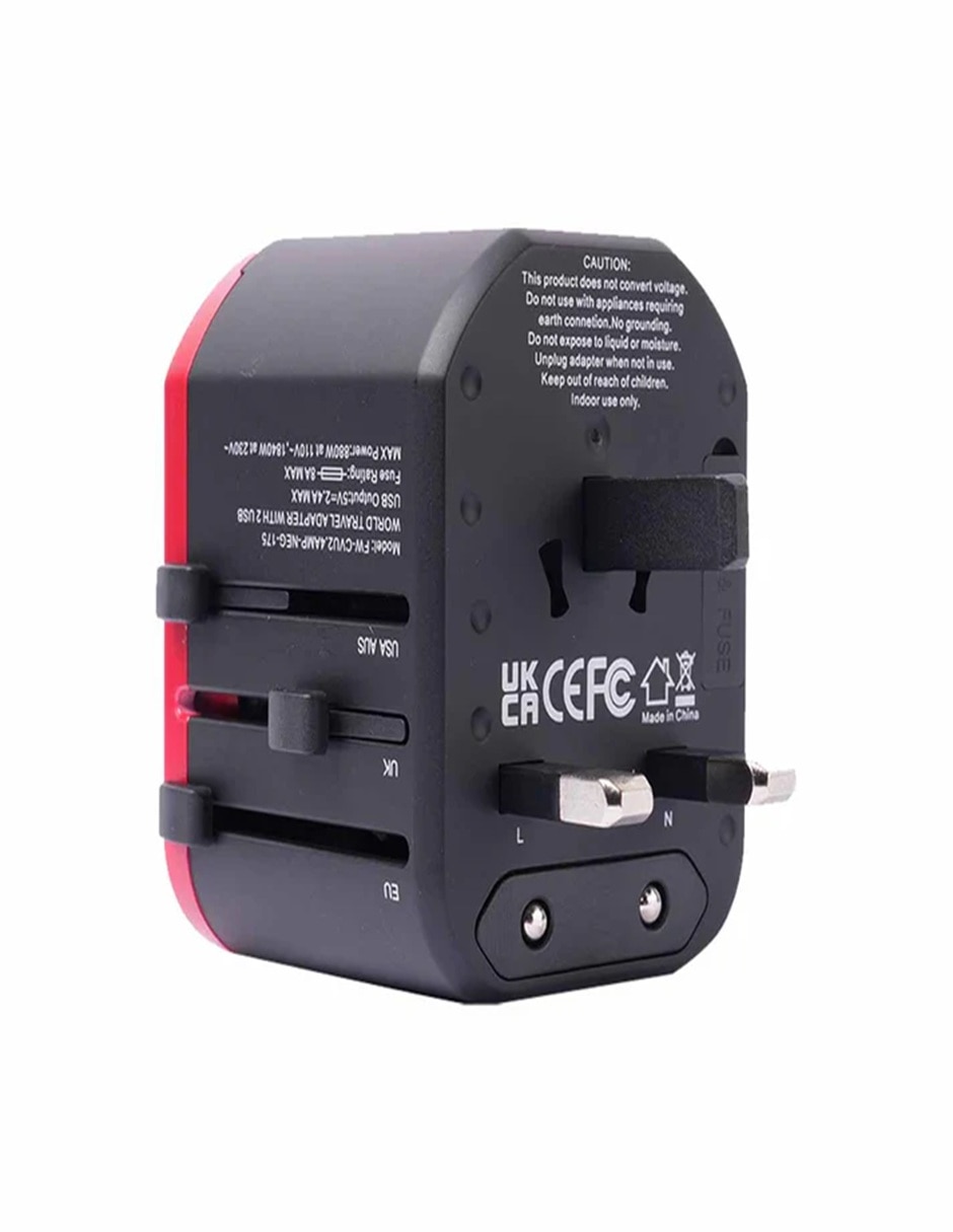 Cargador pared FW-CVU2.4AMP-NEG-175 Universal 2