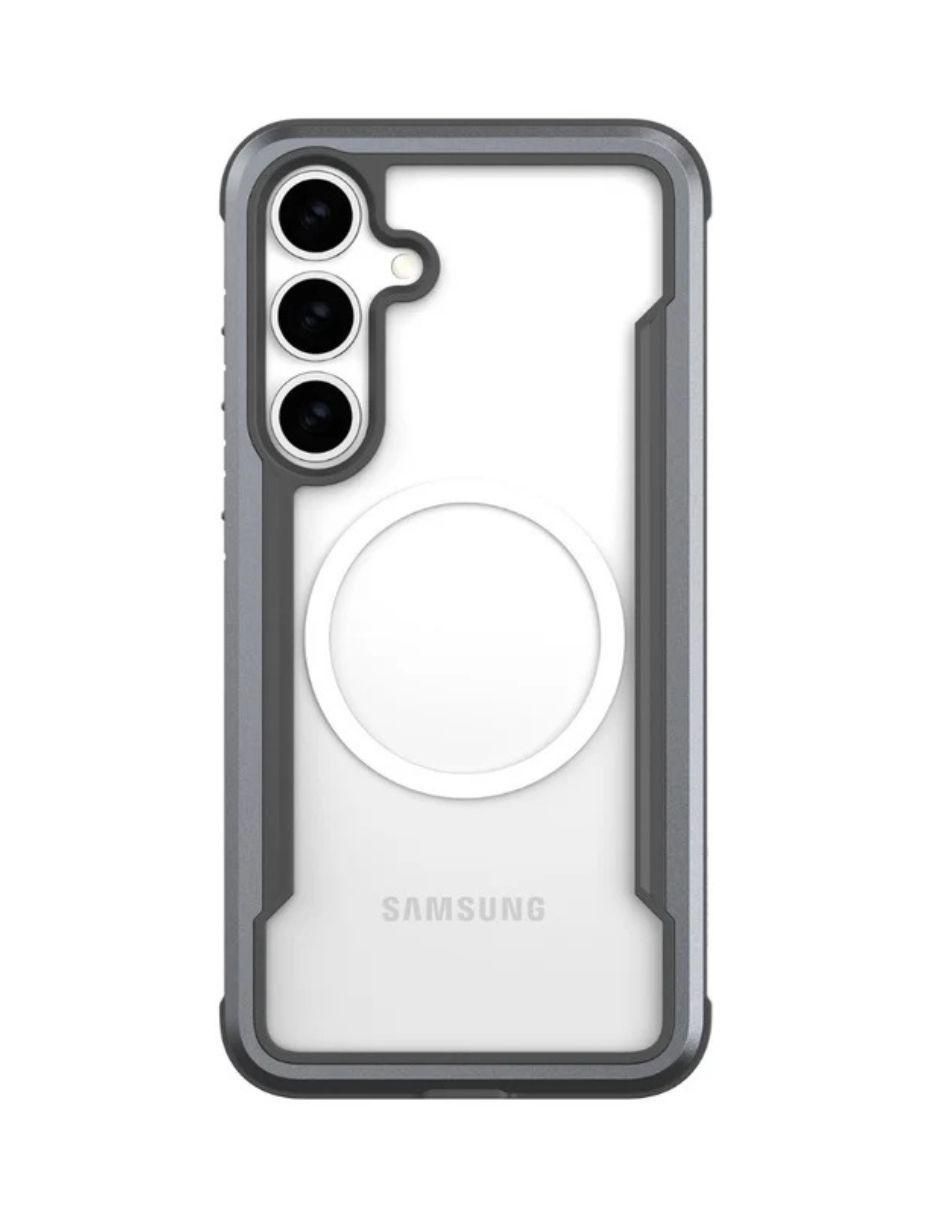 Funda para Samsung Silver Croc de aluminio