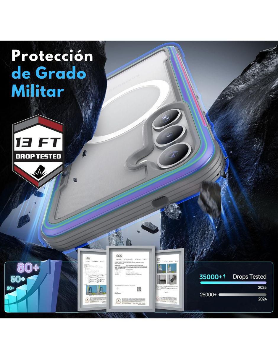 Funda para Samsung Silver Croc de aluminio 2