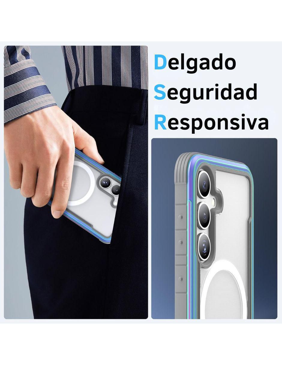Funda para Samsung Silver Croc de aluminio 5