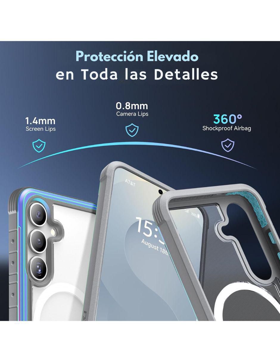 Funda para Samsung Silver Croc de aluminio 7