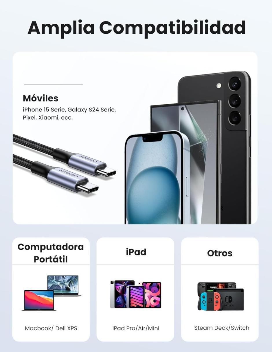 Cable USB C de 2 m 4