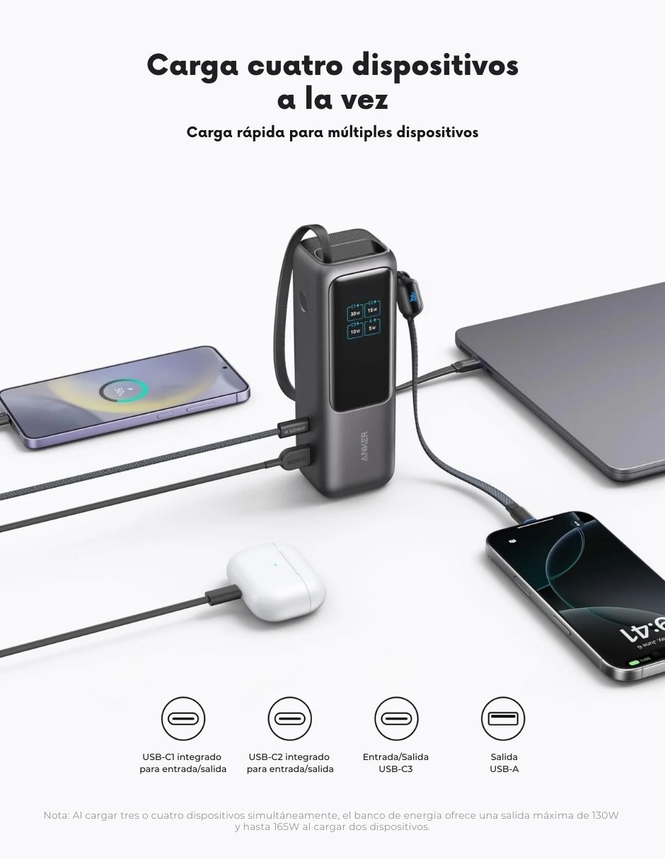 Batería portátil 25000 mAh  Zolo 8