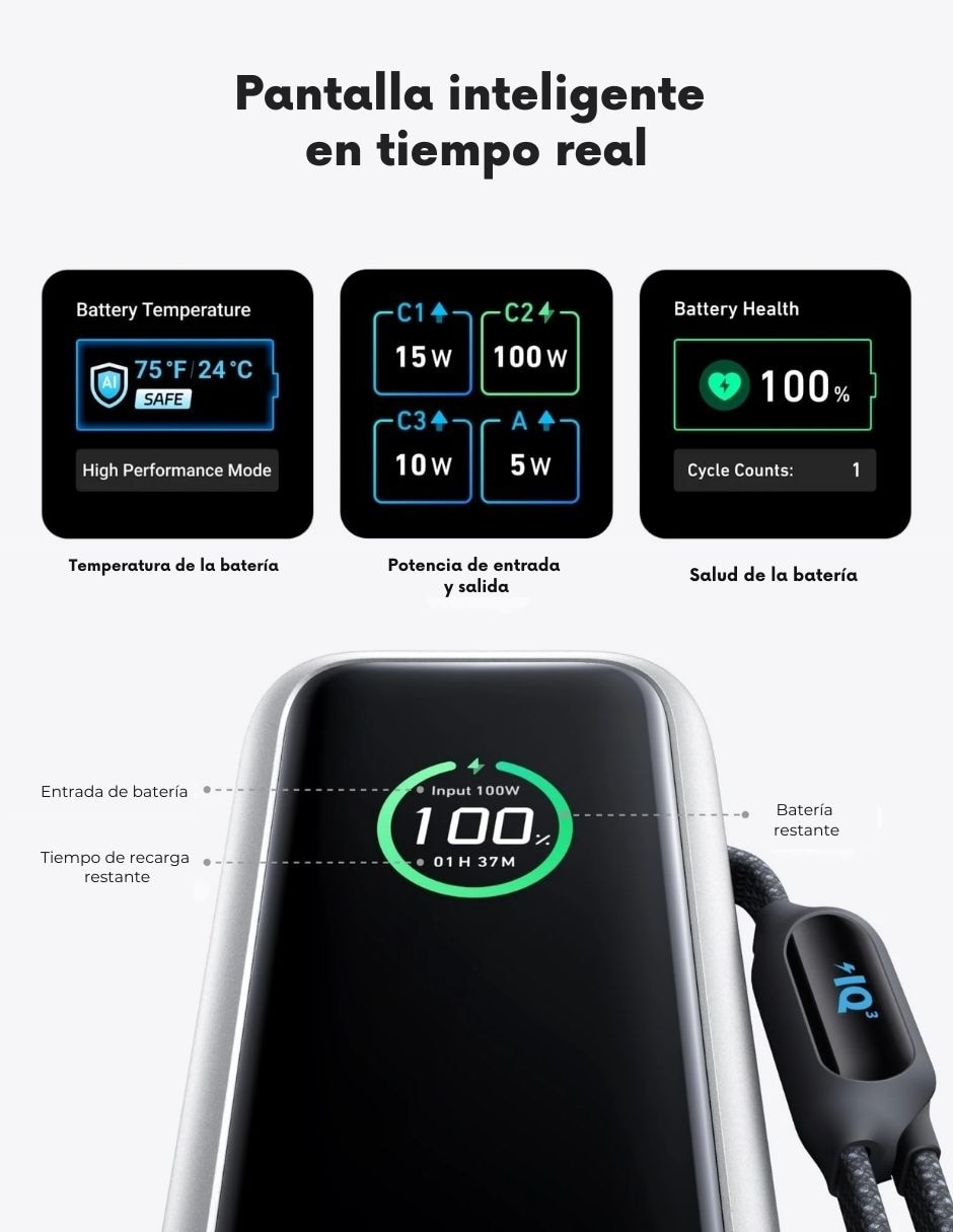 Batería portátil 25000 mAh  Zolo 9