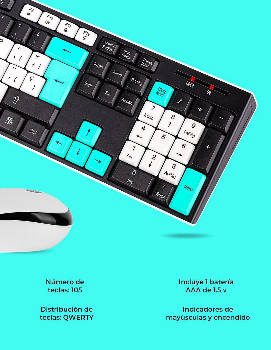 Teclado conexión inalámbrica TZACCBI15 4