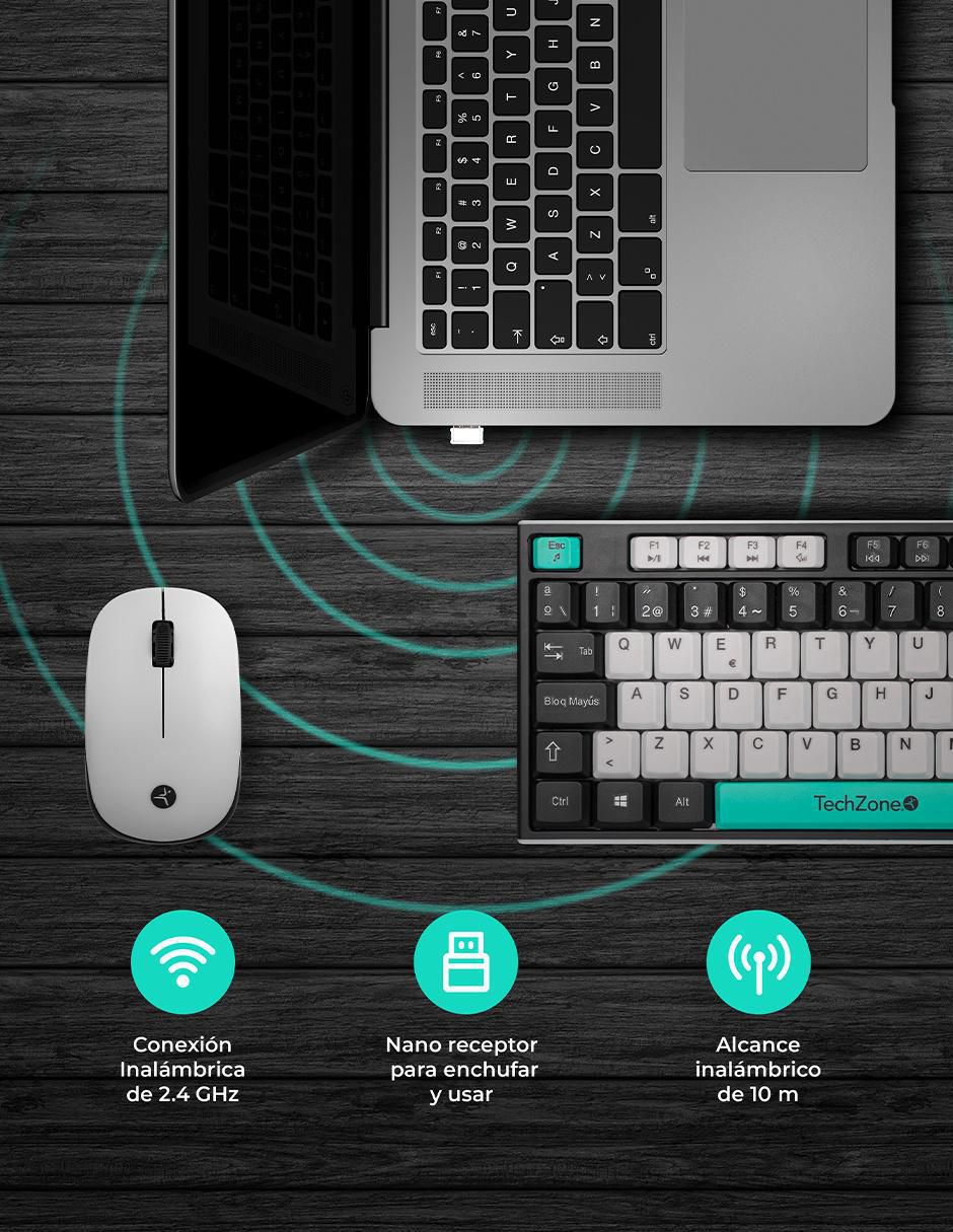Teclado conexión inalámbrica TZACCBI15 7