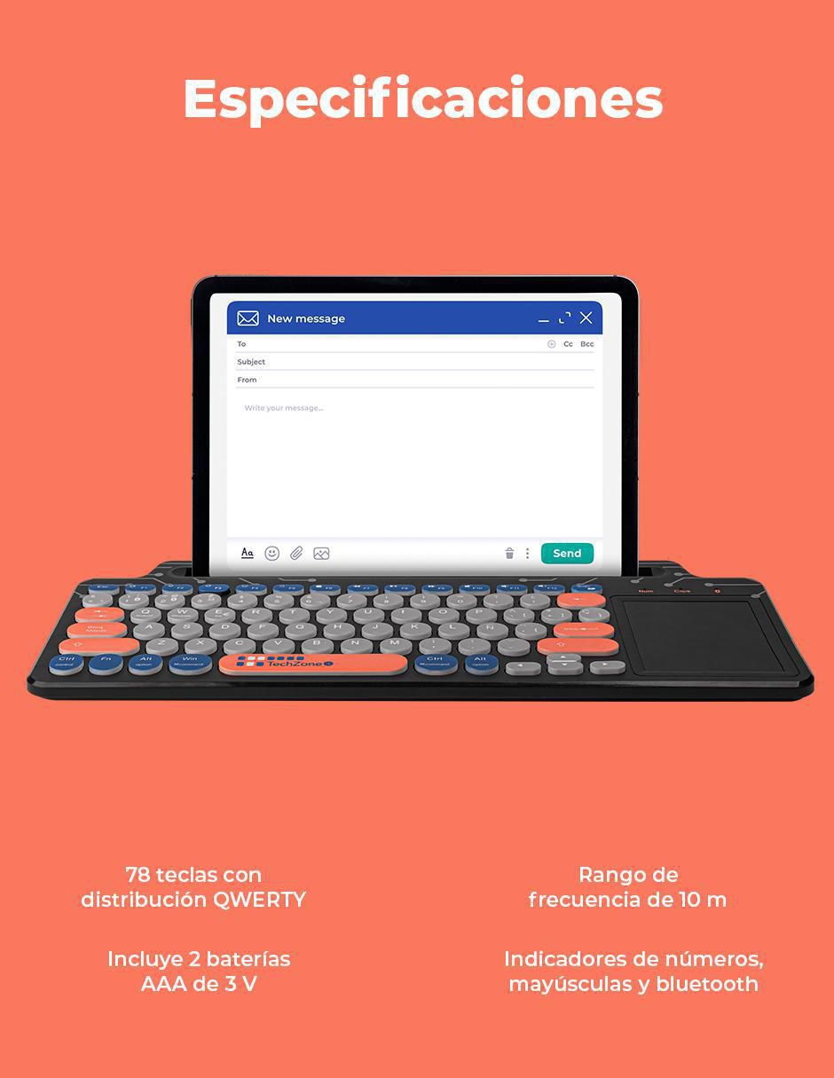 Teclado conexión inalámbrica TZACTCI10 3