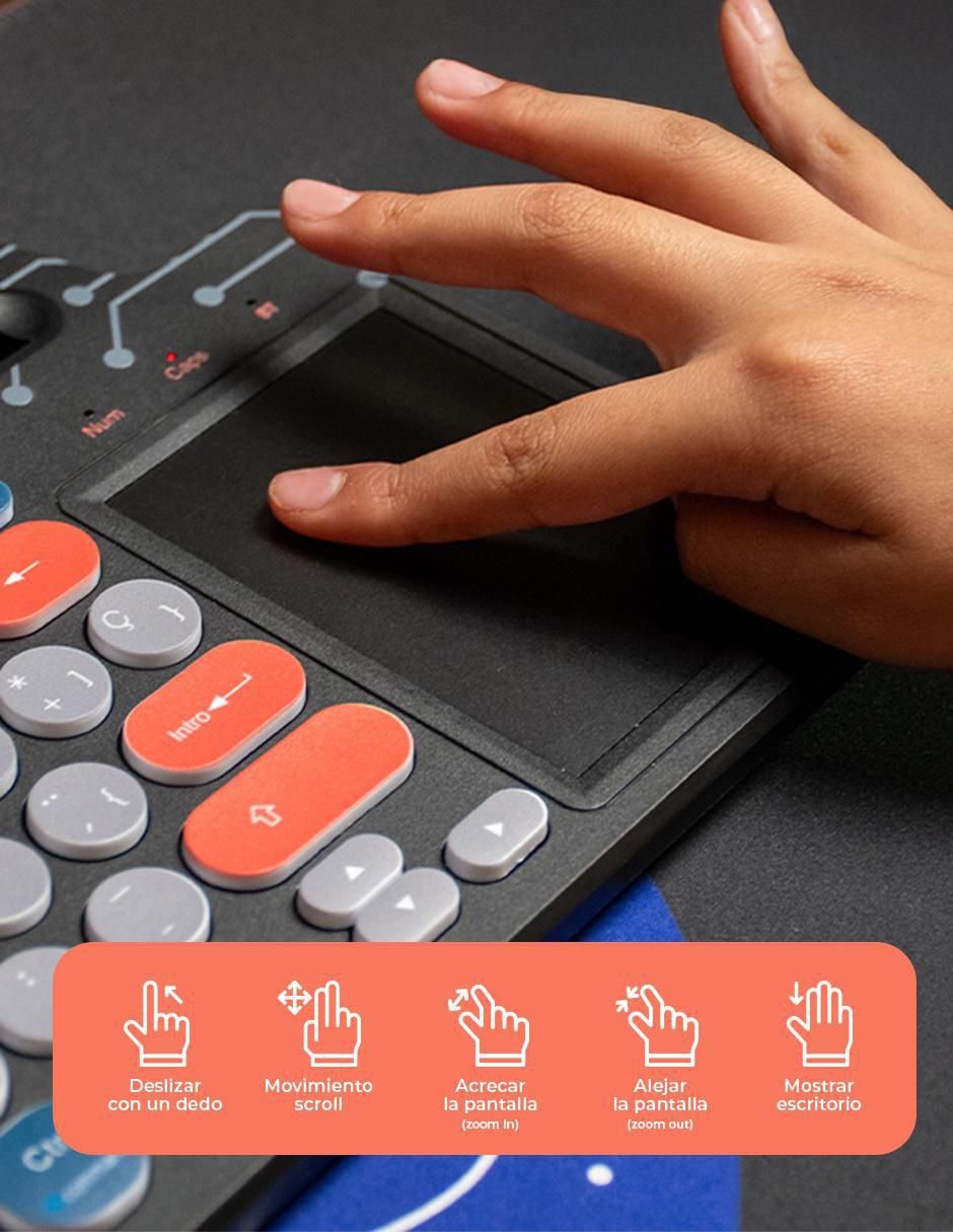 Teclado conexión inalámbrica TZACTCI10 5