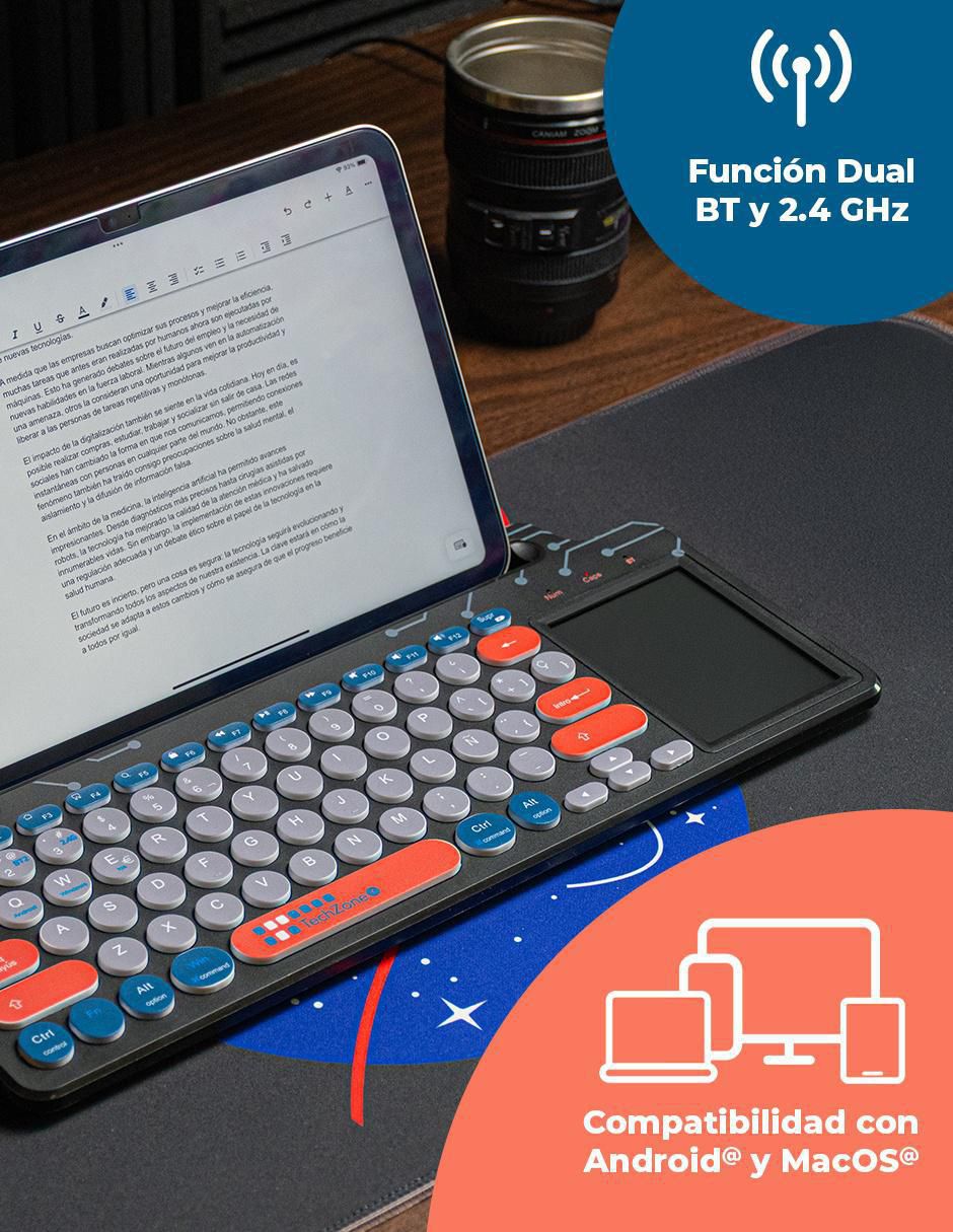 Teclado conexión inalámbrica TZACTCI10 6