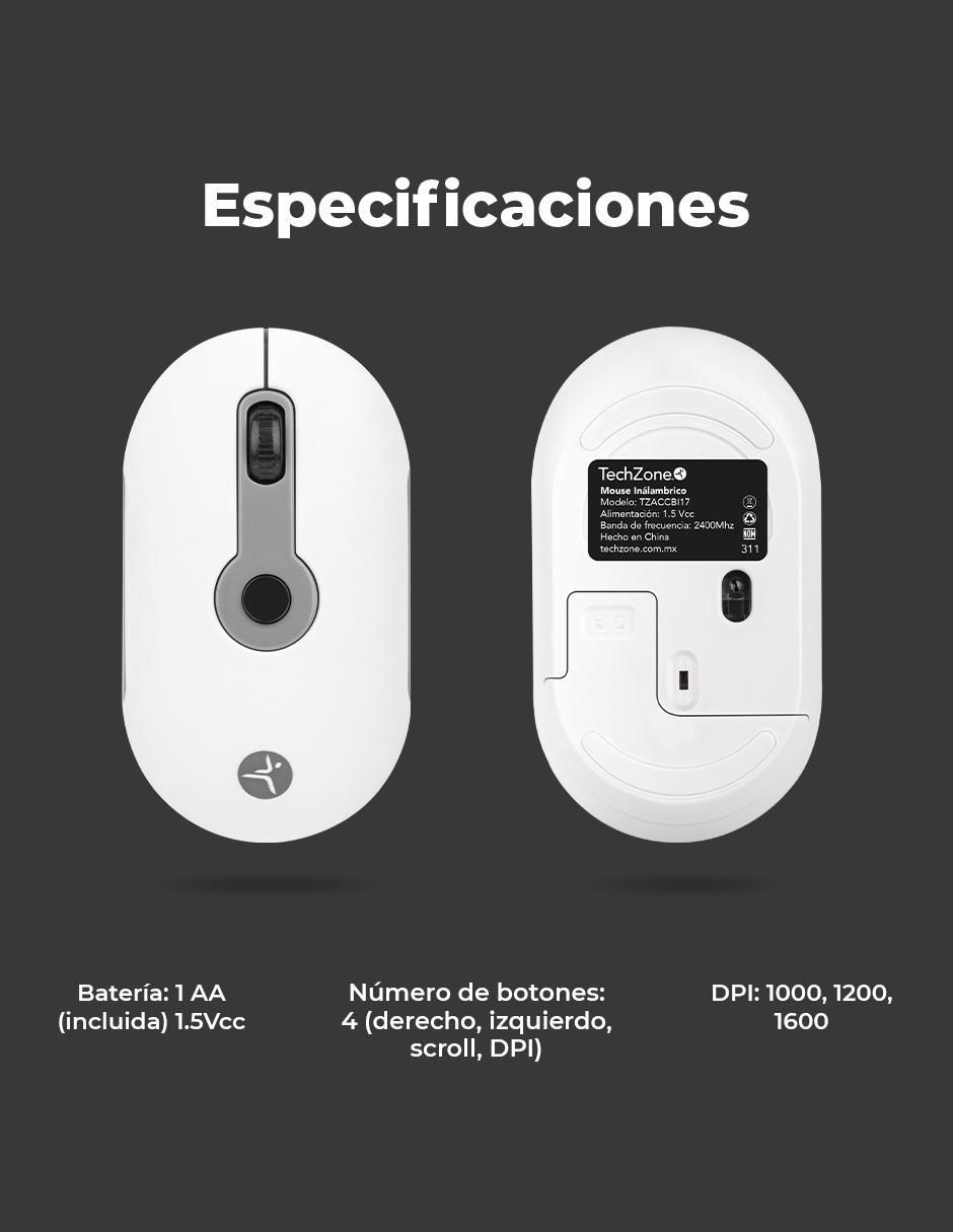 "mouse y teclado" techzone tzaccbi17