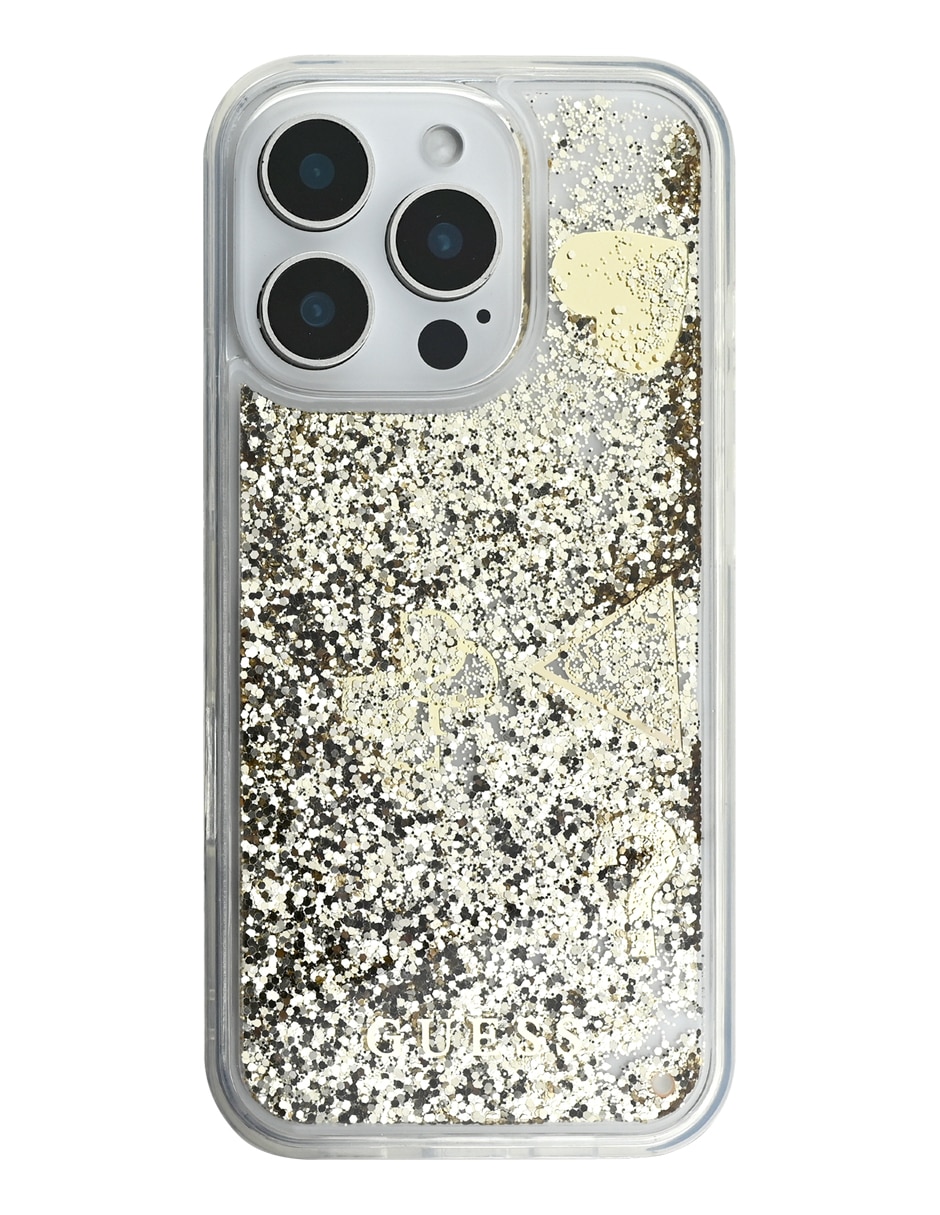 Funda para iPhone 16 Pro GLITTER GOLD de plástico
