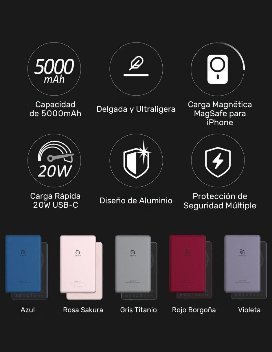 Batería portátil 5000 mAh APBADGVC5PK 3