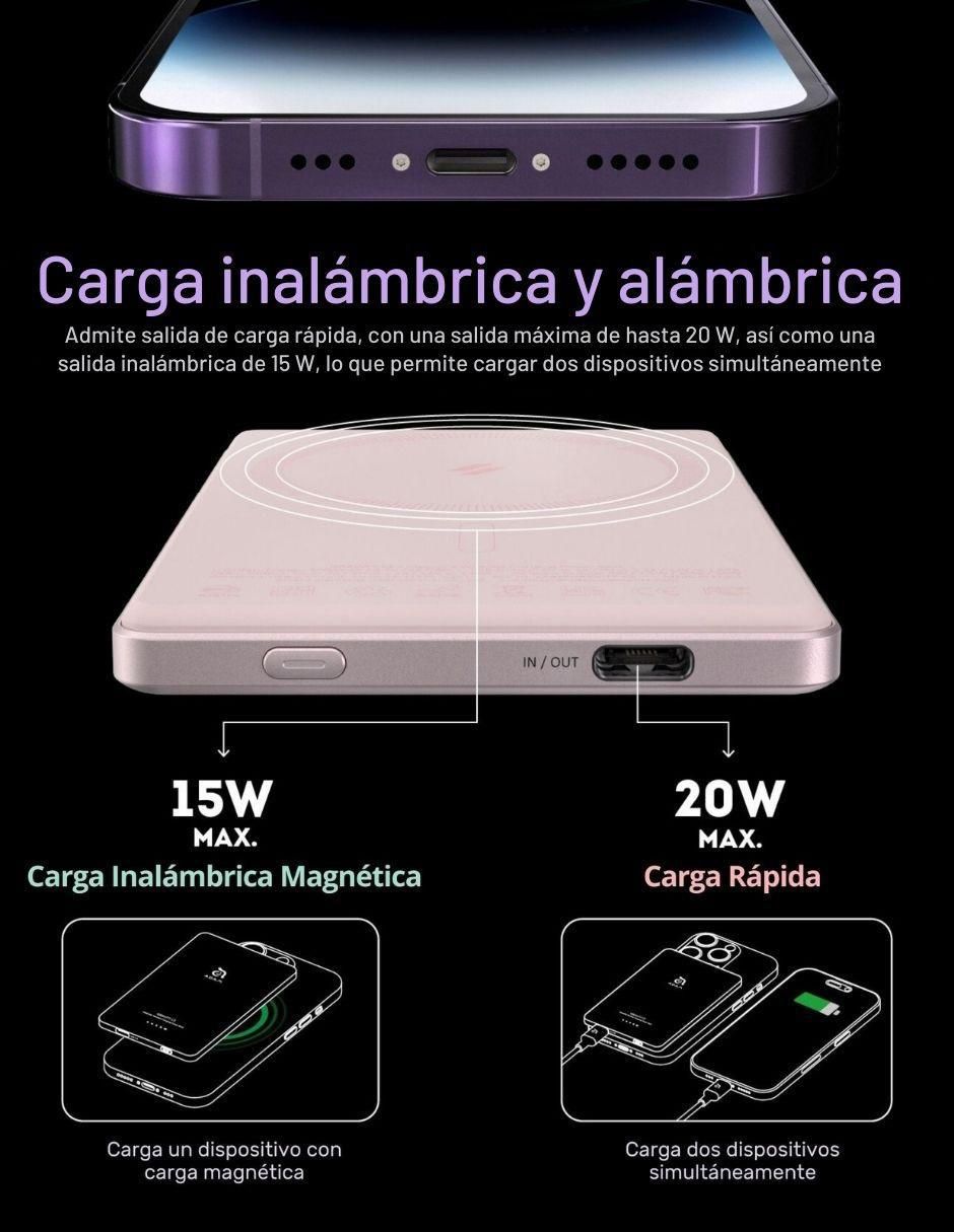 Batería portátil 5000 mAh APBADGVC5PK 5