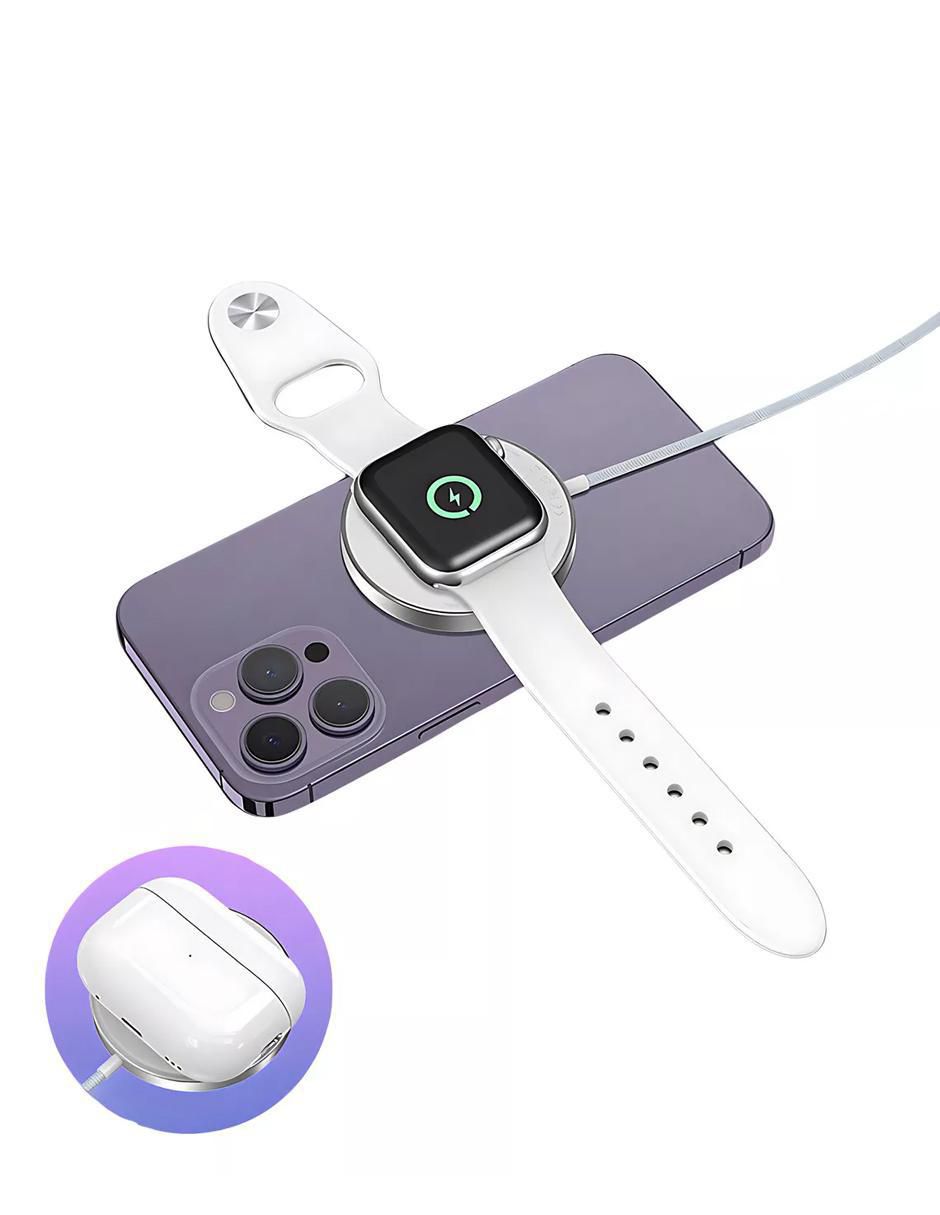 Cargador Wireless USB + USB tipo C 2