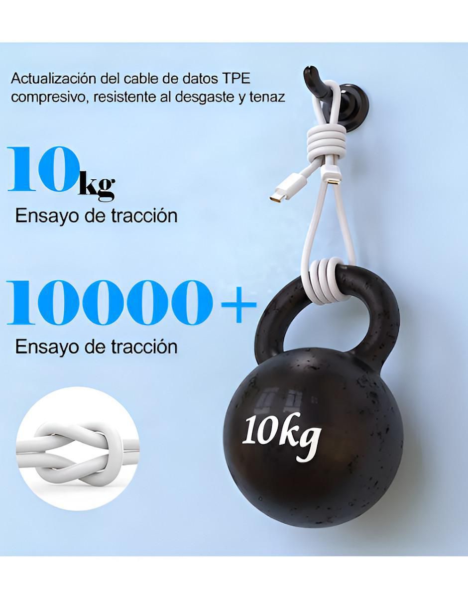 Cargador pared de 30 W Lightning + USB tipo C 3