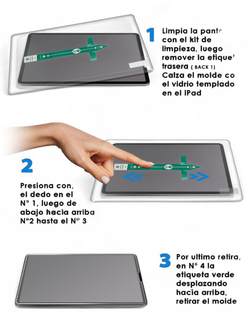 Mica para tablet iPad Mini 7 a17 Pro de cristal templado 3
